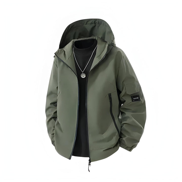 Heren Winterjas met Capuchon - Warm & Winddicht - Groen