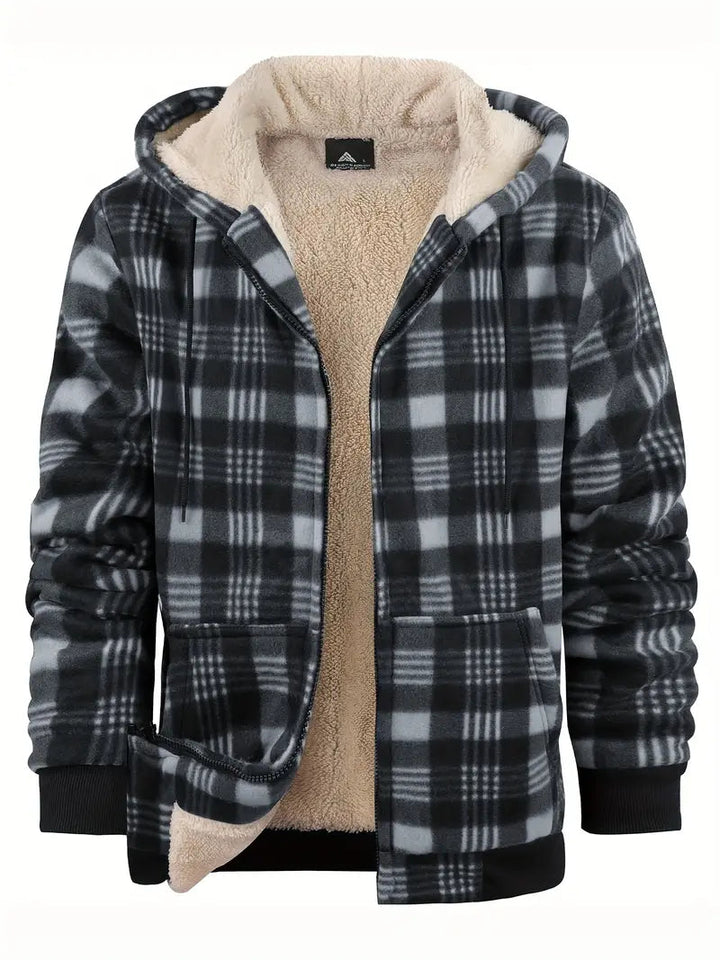 Heren Winterjas met Voering - Warm en Stijlvol - Grijs