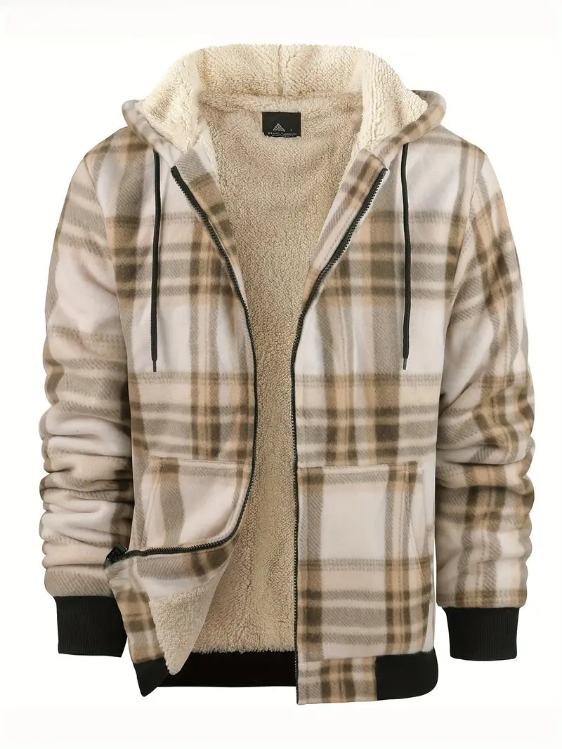 Heren Winterjas met Voering - Warm en Stijlvol - Khaki