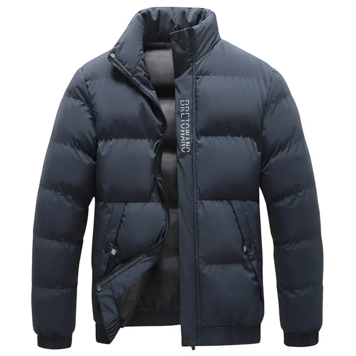 Heren Winterjas Puffer - Warme Gevoerde Isolatie - Blauw