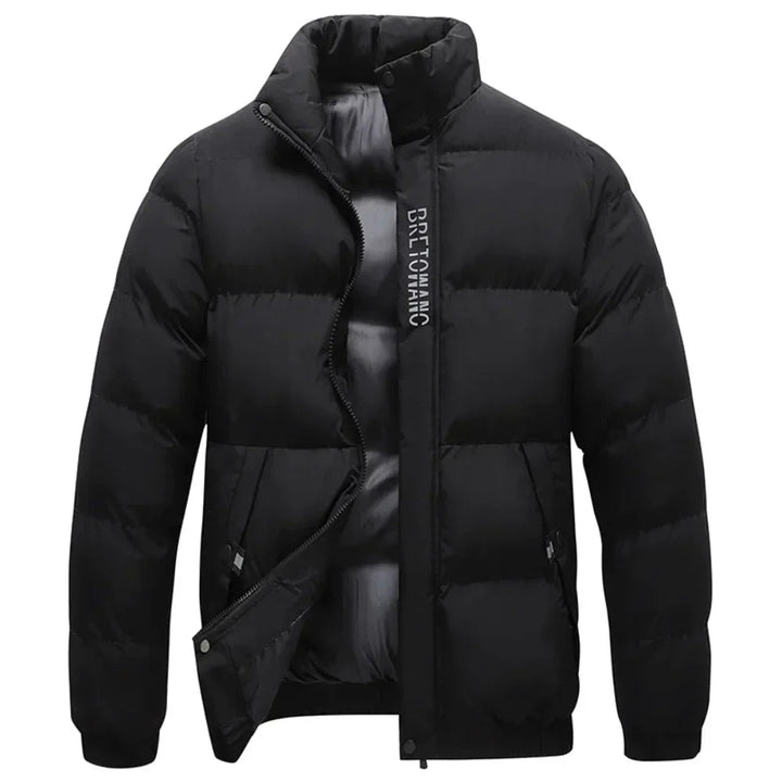 Heren Winterjas Puffer - Warme Gevoerde Isolatie - Zwart
