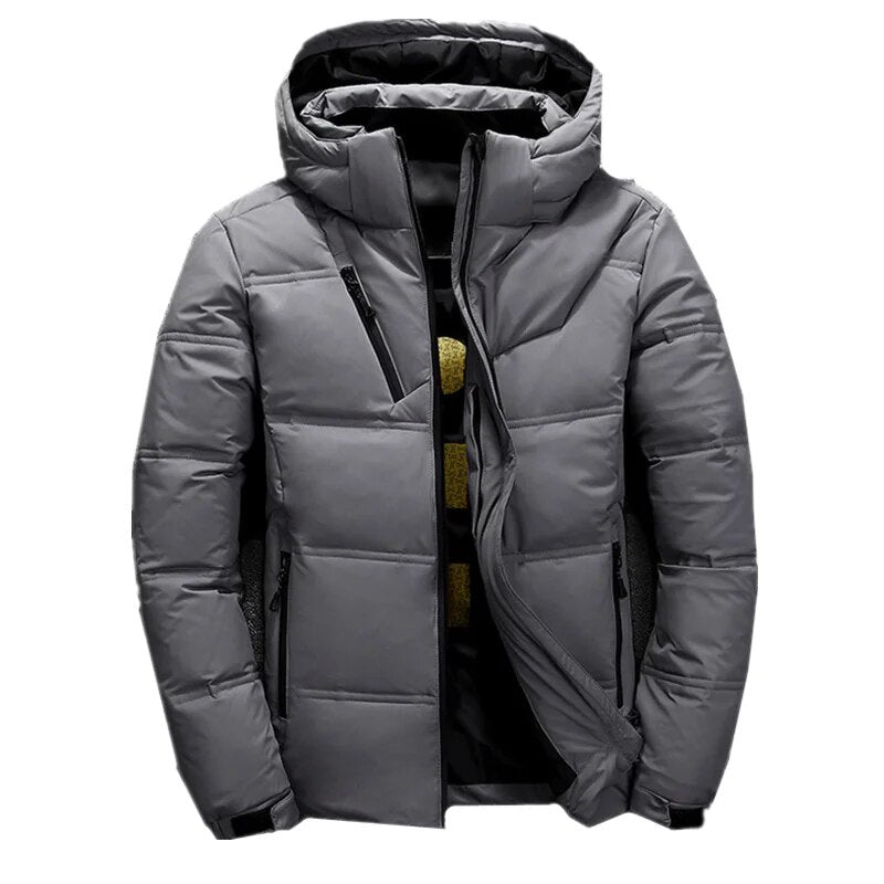 Heren Winterjas Ski Jas - Warm & Casual - Donkergrijs