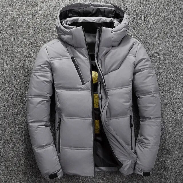 Heren Winterjas Ski Jas - Warm & Casual - Grijs