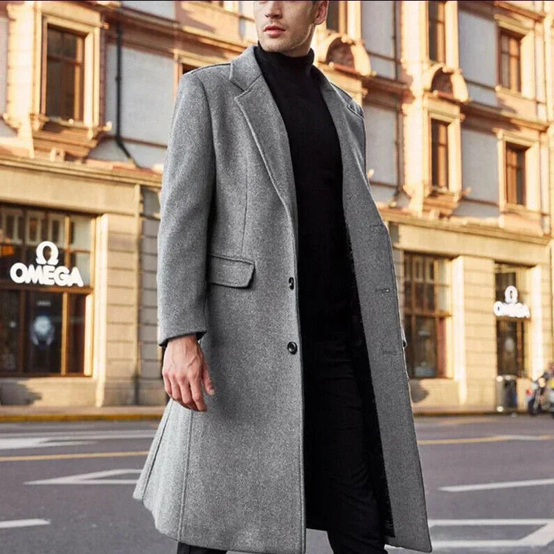 Heren Winterjas Waterdicht - Warm & Elegant - Grijs