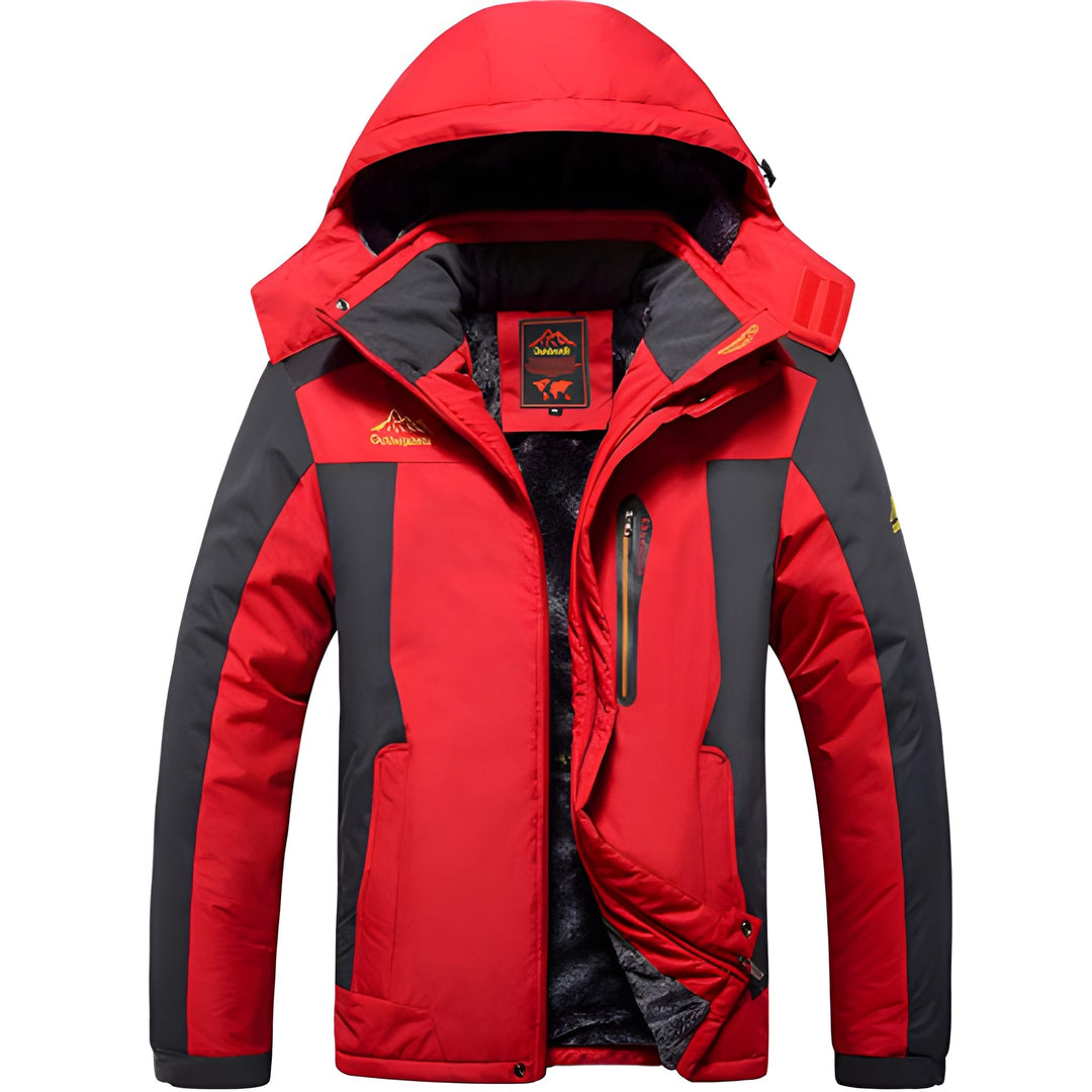 Heren Winterjas Waterdicht Winddicht - Outdoor Thermo - Rood