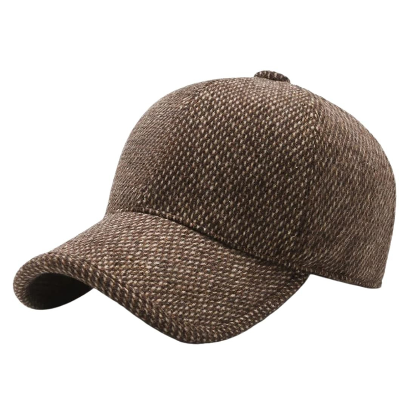 Heren Wintermuts Gebreid - Warm Gevoerd - Khaki